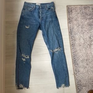 Agolde size 25 Jamie high rise straight jeans